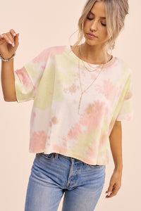 Sunset Desert Tie-Dye Crop T-Shirt