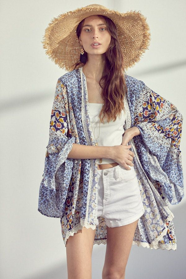 Olivia Floral Boho Kimono